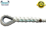 5/8" X 15' Mooring Pendant 100% Nylon Rope with Thimble. (Tensile Strength 10400 Lbs.) Made in USA. - dbRopes