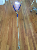 3/4" X 12' Three Strand Double Mooring Pendant 100% Nylon Rope with SS Thimble with Chafe Guards - dbRopes