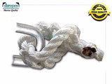 1/2" X 10' Three Strand Mooring Pendant 100% Nylon Rope without Thimble. (TS 6400 Lbs.) Made in USA. FREE EXPEDITED SHIPPING - dbRopes
