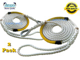 2 of 1/2" X 12' Three
 Strand Mooring Pendant 100% Nylon Rope with Thimble and Chafe Guard. (Tensile Strength 6400 Lbs.) Made in USA. FREE EXPEDITED SHIPPING. (Select color before add to cart) - dbRopes