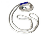 5/8" X 12' Three Strand Double Mooring Pendant 100% Nylon Rope with Stainless Steel Thimble (Tensile Strength 10400 Lbs.) Made in USA. - dbRopes