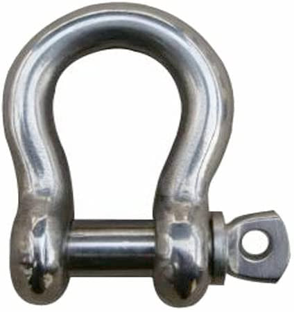 1 Stainless Steel Screw Pin Anchor Bow Shackle 1 Stainless Steel Screw Pin Anchor Bow Shackle