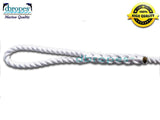 3/4" X 12' Three Strand Mooring Pendant 100% Nylon Rope with Thimble and Chafe Guard. (TS 13800 Lbs.). Made in USA. - dbRopes