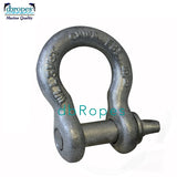 5/8" Screw Pin Anchor Shackle, Galvanized, 3-1/4 Ton Working Load Limit (6500 Lbs) - dbRopes