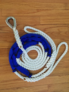 3/4" X 15' Three Strand Double Mooring Pendant 100% Nylon Rope with Stainless Steel Thimble.  and 2 Chafe Guard (Tensile Strength 13800 Lbs.) Made in USA. FREE EXPEDITED SHIPPING - dbRopes