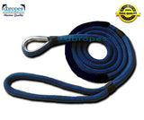 DBROPES 5/8" x 8' Double Braid Mooring Pendant Line 100% Nylon High Quality Rope with Stainless Steel Thimble and Chafe Guard. - dbRopes