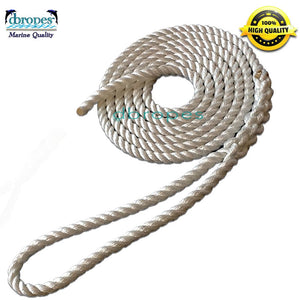 1/2" X 16' Three Strand Mooring Pendant 100% Nylon Rope with Eye. (Tensile Strength 6400 Lbs.) Made in USA. FREE SHIPPING - dbRopes