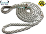 3/4" X 16' Three Strand Mooring Pendant 100% Nylon Rope with Thimble. (Tensile Strength 13800 Lbs.) Made in USA. FREE EXPEDITED SHIPPING - dbRopes