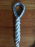 5/8" X 12' Three Strand Double Mooring Pendant 100% Nylon Rope with Stainless Steel Thimble. and 5 Chafe Guards and float. Made in USA. FREE EXPEDITED SHIPPING - dbRopes