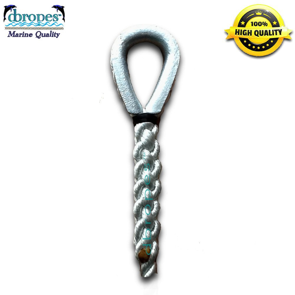 Mooring Pendant Line 100% Nylon Rope Premium with Heavy Duty Galvanized ...
