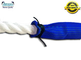 3/4" X 12' Three Strand Double Mooring Pendant 100% Nylon Rope with SS Thimble with Chafe Guards - dbRopes