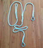 Custom 5/8" X 12' Three Strand Double Mooring Pendant 100% Nylon Rope with Stainless Steel Thimble (Tensile Strength 10400 Lbs.) Made in USA.