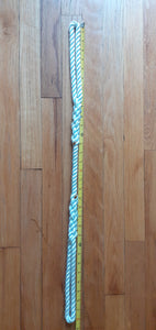 1/2" x 32" Three Strand dock line 100% Nylon Rope with soft eyes on both ends. (Tensile Strength 6.400 Lbs.)