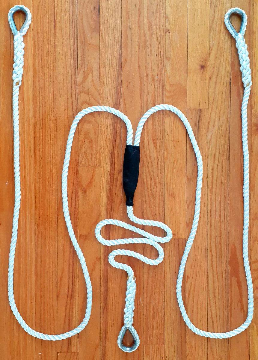 Pontoon Boats Three Strand Double Mooring Pendant 100% Nylon Rope with ...