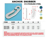 Anchor Snubber Hook Suncor 316 SS - 1/4"- 5/16"- 3/8"